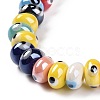 Handmade Porcelain Beads Strands PORC-E019-02M-4
