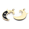 316 Surgical Stainless Steel Enamel Pendants STAS-S116-332G-2