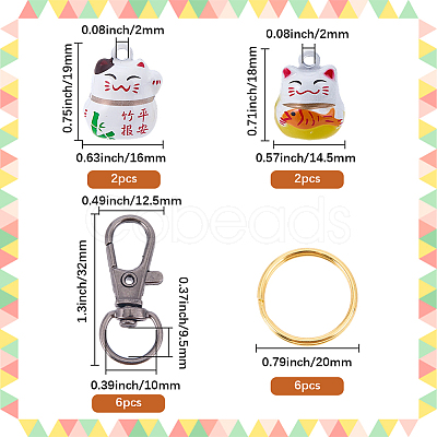 DIY Keychain Making Kits DIY-BM0001-68-1