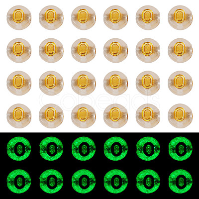 50G Luminous Transparent Acrylic Beads OACR-TAD0001-01O-1