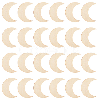 50Pcs Wood Cutouts DIY-SP0004-64D-01-1