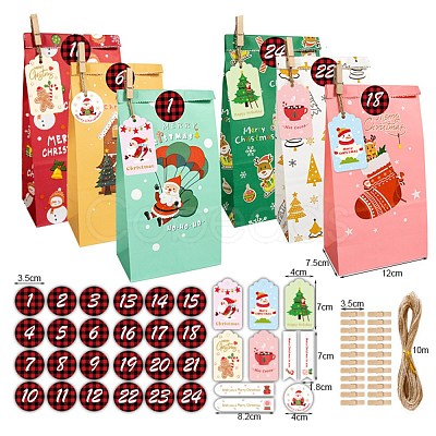 Christmas Theme Paper Bags CARB-H028-01-1