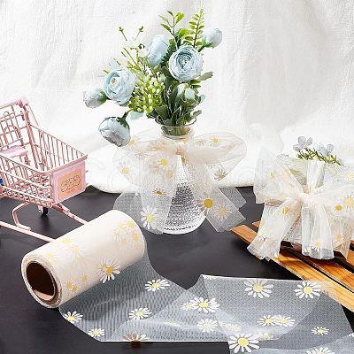 Organza Ribbons ORIB-WH0001-001-1