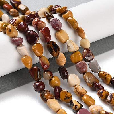 Natural Mookaite Beads Strands G-P497-01C-10-1