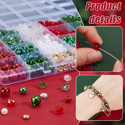 Christmas Theme DIY Beads & Pendant Jewelry Making Findings Kit DIY-PH0022-39-1