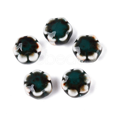 Vintage Handmade Porcelain Beads PORC-N013-25-10-1