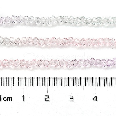 Transparent Painted Glass Beads Strands DGLA-A034-T1mm-A23-1