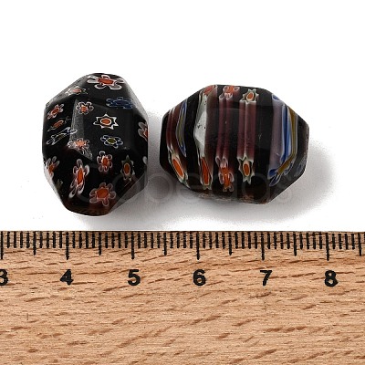Handmade Millefiori Glass Beads LAMP-C025-01A-1