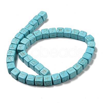 Dyed Synthetic Turquoise Beads Strands G-G075-B02-01-1