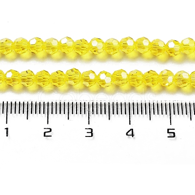 Electroplate Transparent Glass Beads Strands EGLA-A035-T4mm-A03-1