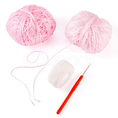 2 Skeins Polyester Yarn DIY-MB0003-08-1