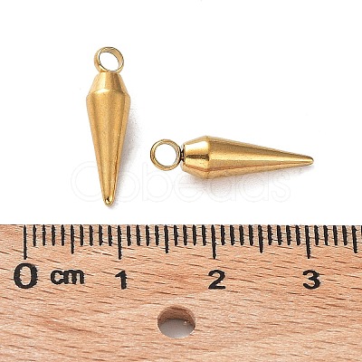 Ion Plating(IP) 201 Stainless Steel Pendants STAS-M323-29G-1-1