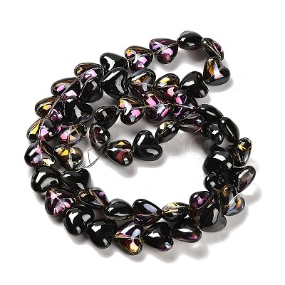 Electroplate Glass Beads Strands EGLA-B008-01A-HP01-1