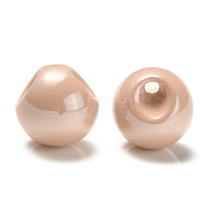Opaque Acrylic Beads OACR-G012-01-1