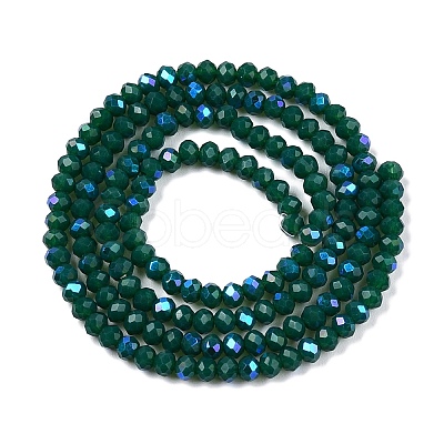 Electroplate Opaque Solid Color Glass Beads Strands LS-EGLA-A044-P2mm-L09-1