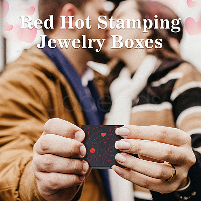 10Pcs Hot Stamping Planet Cardboard Jewelry Packaging Boxes CON-TA0001-44C-1
