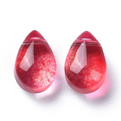 Transparent Glass Charms GGLA-M004-05B-1