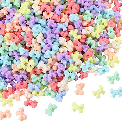 500Pcs Opaque Acrylic Beads SACR-PA0001-21B-1