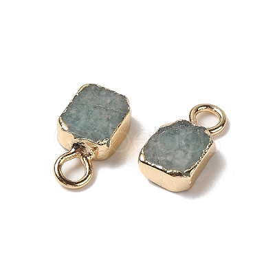Natural Amazonite Rectangle Charms G-Q169-07G-08-1