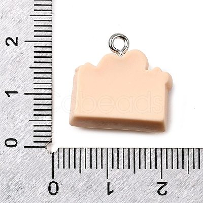 Christmas Opaque Resin Pendants CRES-D314-02P-06-1