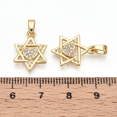 Brass Micro Pave Cubic Zirconia Pendants LS-KK-T070-60G-1