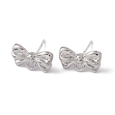 Rack Plating Alloy Stud Earring Findings FIND-I030-13P-1