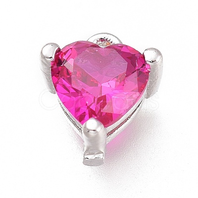Brass Micro Pave Cubic Zirconia Charms ZIRC-H102-15A-P-1