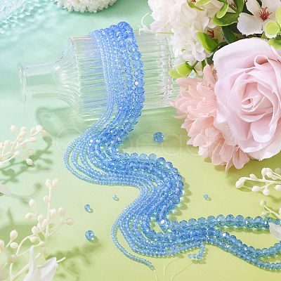 6 Strands 6 Styles Glass Beads Strands EGLA-TA0013-21C-1