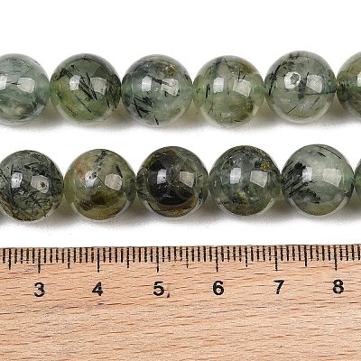 Natural Prehnite Beads Strands G-P322-48-12mm-1