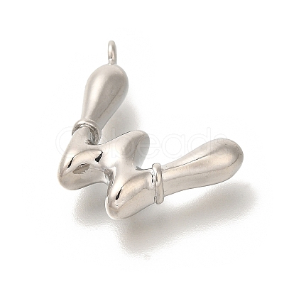 Rack Plating Brass Pendants KK-I722-08P-W-1