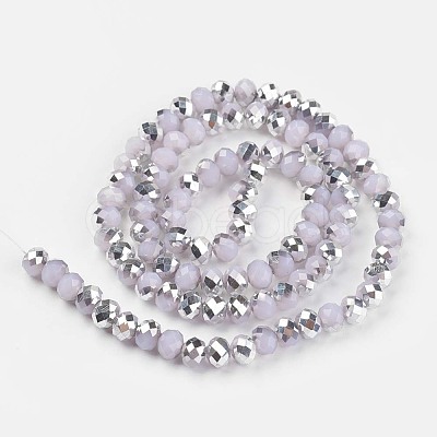 Electroplate Glass Beads Strands X-EGLA-A034-J8mm-M04-1