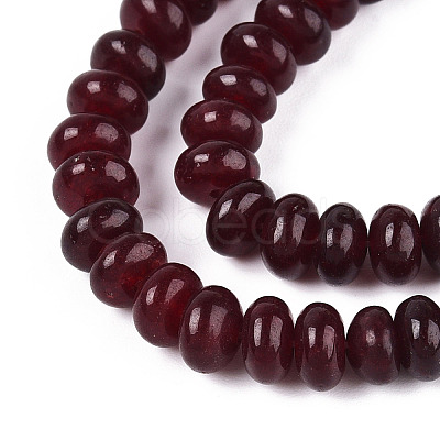 Dyed Natural White Jade Beads Strands G-T139-59A-01-1
