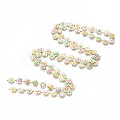 Brass Enamel Chains CHC-T012-15LG-1