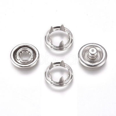 Copper Buttons Snap Stud Cap Socket Set KK-WH0033-89P-1