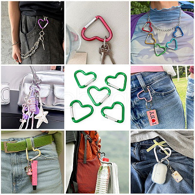 5Pcs Zinc Alloy Spring Gate Rings FIND-TA0009-73E-1