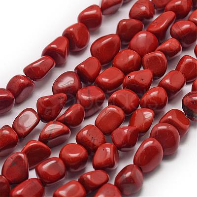 Natural Red Jasper Beads Strands G-F464-30-1