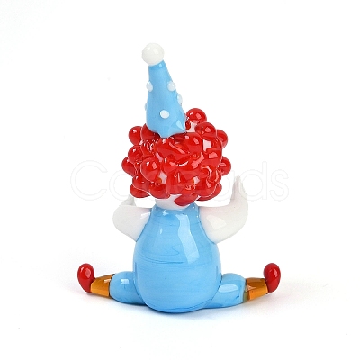 Handmade Lampwork Clown Display Decorations LAMP-Q005-12M-1