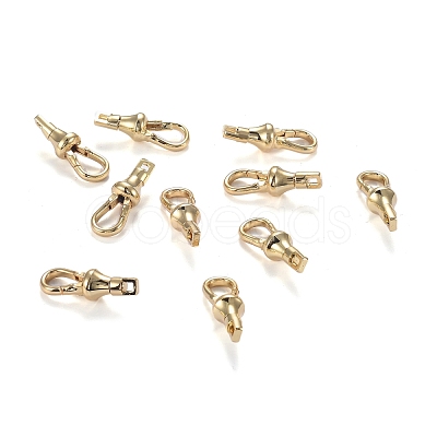 Brass Lobster Claw Clasps ZIRC-F120-015G-1