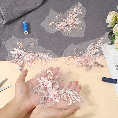 Polyester Applique Embroidery DIY-WH20055-026A-1