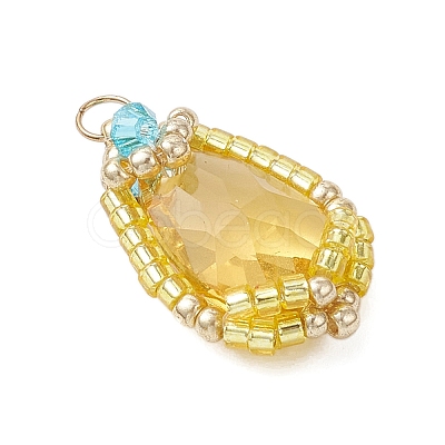 Glass Pendants PALLOY-MZ00961-06-1