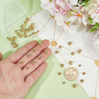 Brass Beads KK-PH0012-65G-1