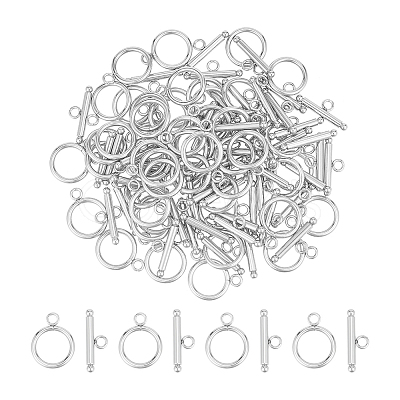304 Stainless Steel Toggle Clasps STAS-UN0001-12-1