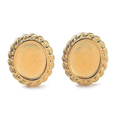 Ion Plating(IP) Rack Plating 304 Stainless Steel Stud Earring Findings STAS-M323-23G-1