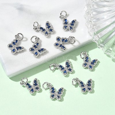 SHEGRACE Brass Pave Clear Cubic Zirconia Pendants XGRQ3Q851-628P-E-1