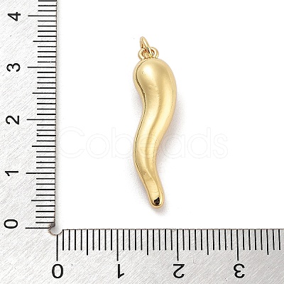Rack Plating Brass Micro Pave Clear Cubic Zirconia Pendants KK-Z064-10G-1