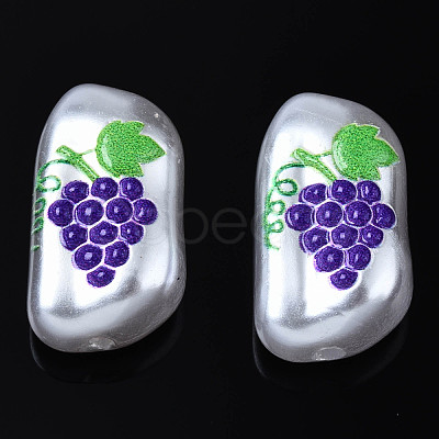 3D Printed ABS Plastic Imitation Pearl Beads KY-S163-436-1
