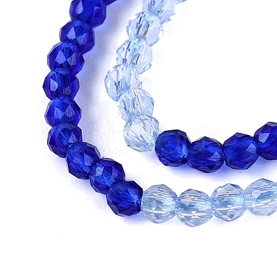 Transparent Glass Beads Strands GLAA-N074-01A-13-1