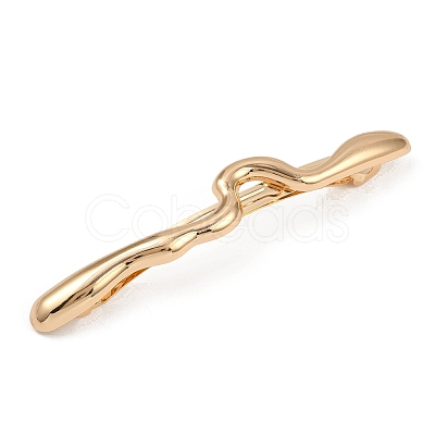 Alloy with Iron Clip Hair Barrettes PHAR-G014-05C-G-1