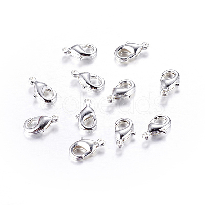 Brass Lobster Claw Clasps KK-905-S-NF-1