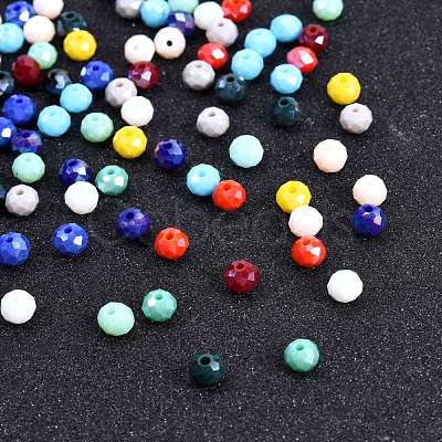 1500Pcs 15 Colors Electroplate Glass Beads Strands EGLA-SZ0001-10-1